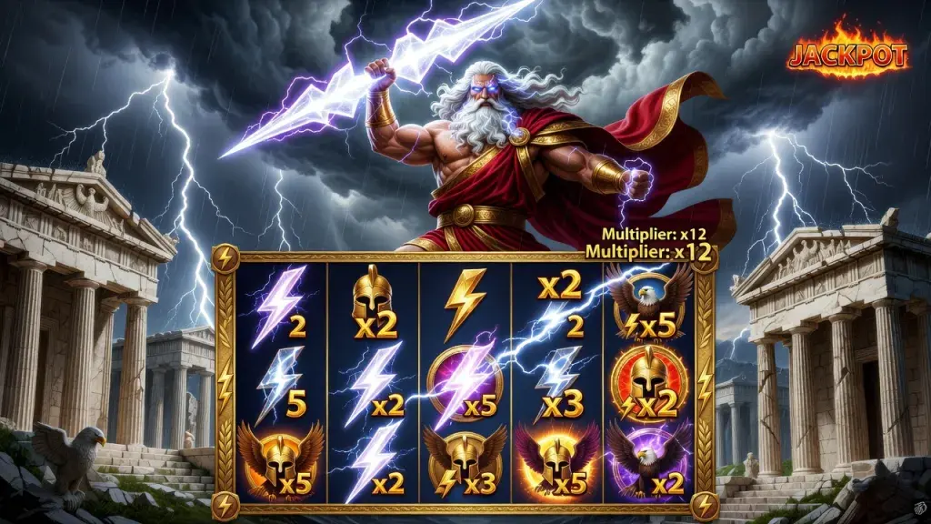Zeus Thunderer Deluxe Slot Review: Max Win Potential, Lightning God Gameplay, Casino Features and Jackpot Feature